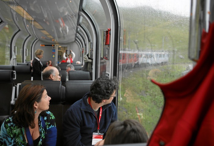 El Bernina Express con vistas panorámicas