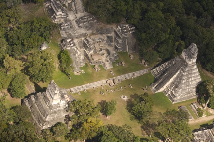 Vista aérea de Tikal