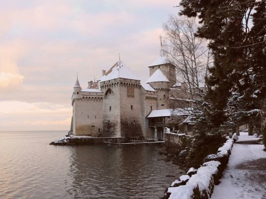 Castillo de Chillon en Navidad