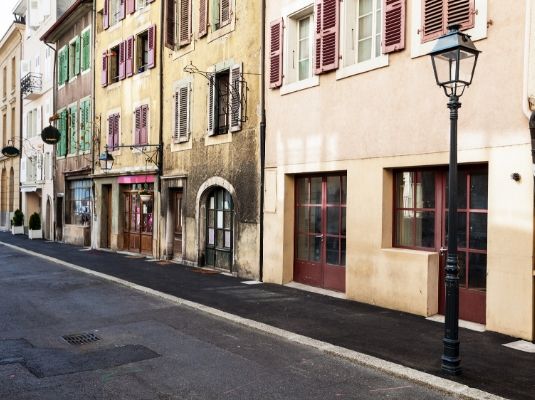 El casco antiguo de Vevey
