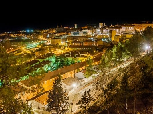 Panorámica nocturna de Teruel