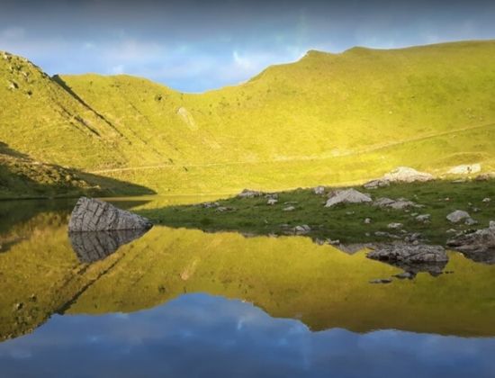 Lac Vert, en el circuito BTT de Les Portes du Soleil