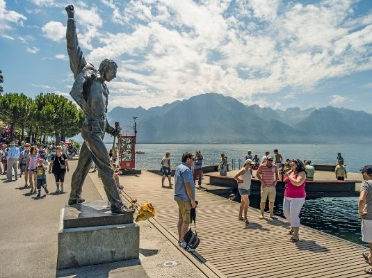 Estatua en Montreux Freddie Mercury