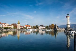 El lago constanza de día