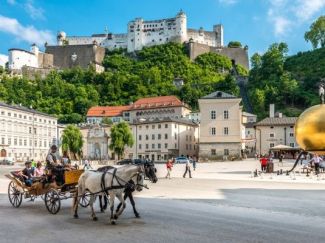 La fortaleza Hohensalzburg en Salzburgo