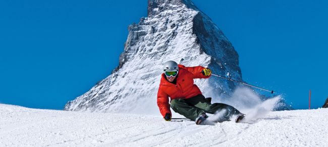 esquiando en Zermatt