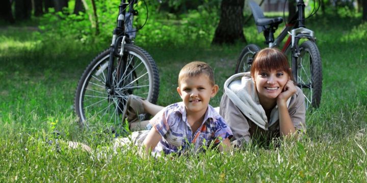 Familia por Polonia en bici